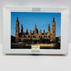 Nathan Puzzle 1000 Pieces Saragozza La Basilica Del Pilar 49x66,5 cm Vtg 1996